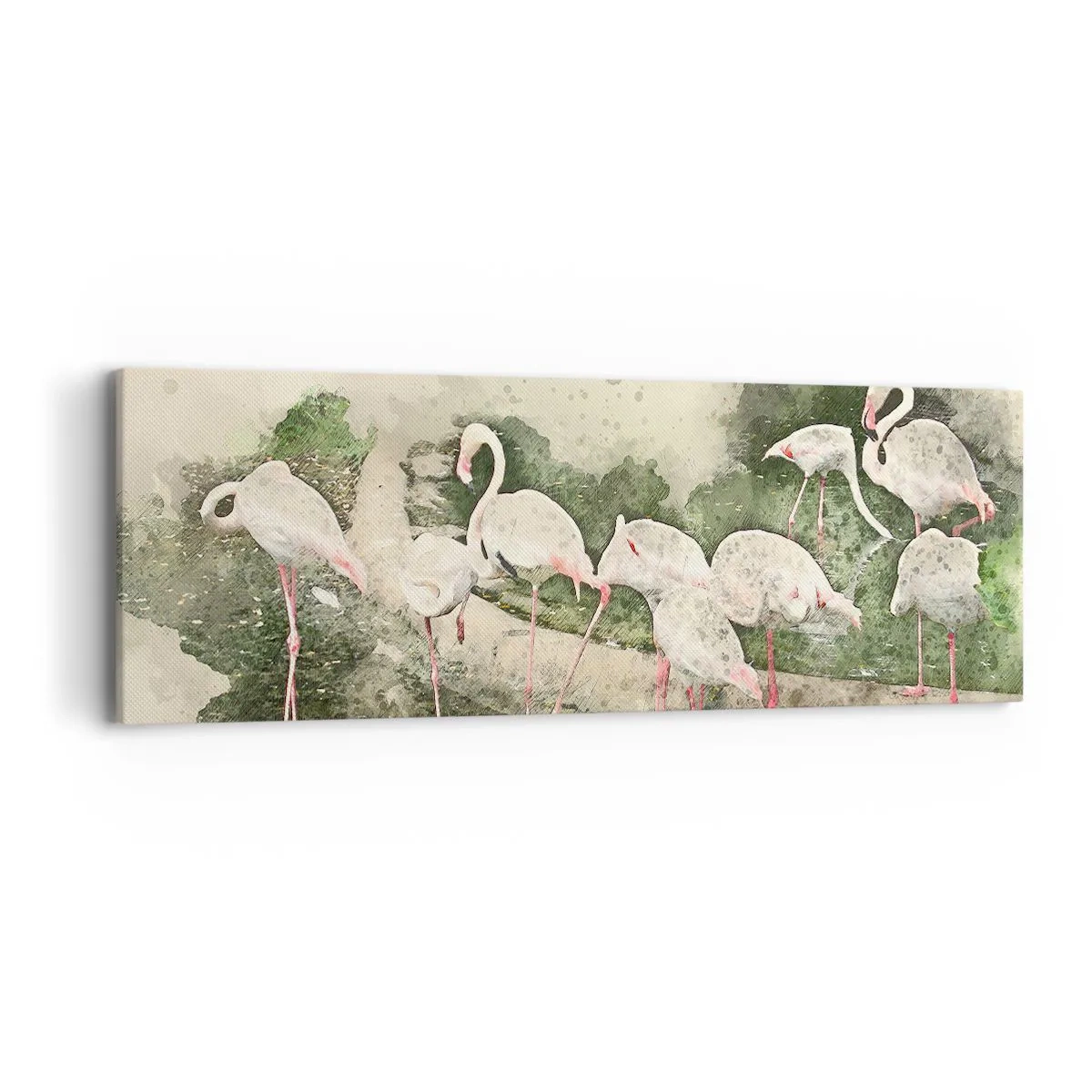 Quadro em tela - Sonho exótico - 90x30 cm