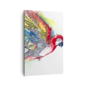 Quadro em tela - Viva com cor - 80x120 cm