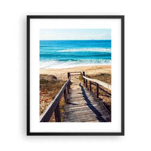 Pôster com moldura preta - Corra! - 40x50 cm