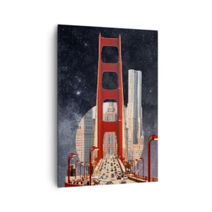 Quadro em tela - Sempre no centro - 70x100 cm