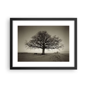 Pôster com moldura preta - Daqui para a eternidade - 40x30 cm