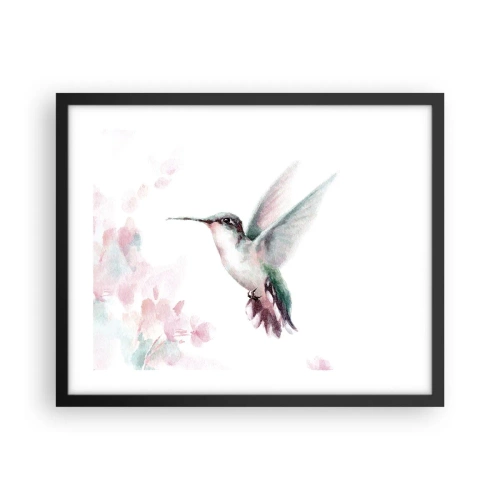 Pôster com moldura preta - Preso em agitação - 50x40 cm