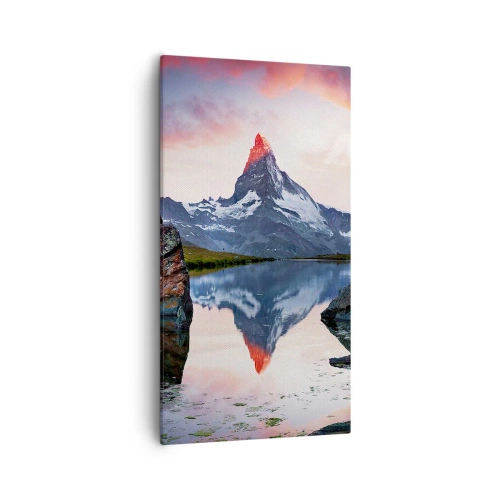 Quadro em tela - O coração das montanhas é quente - 55x100 cm