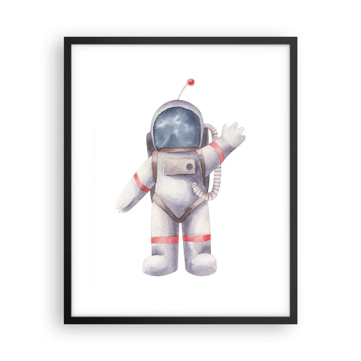 Pôster com moldura preta - Por enquanto é isso! - 40x50 cm