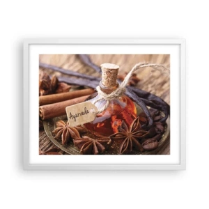 Pôster em moldura branca - Rumo à unidade do corpo e do espírito - 50x40 cm