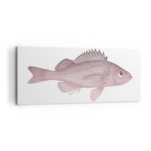 Quadro em tela - Peixe de olhos grandes - 100x40 cm