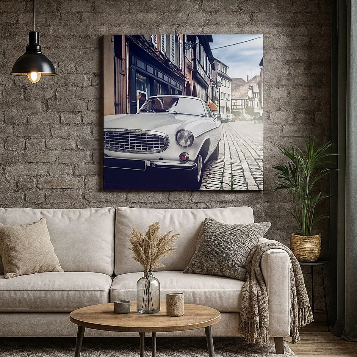 Quadro em tela - O passado é hoje - 30x30 cm