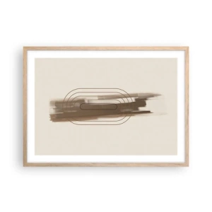 Pôster com moldura de carvalho claro - Um sopro de cinza - 70x50 cm