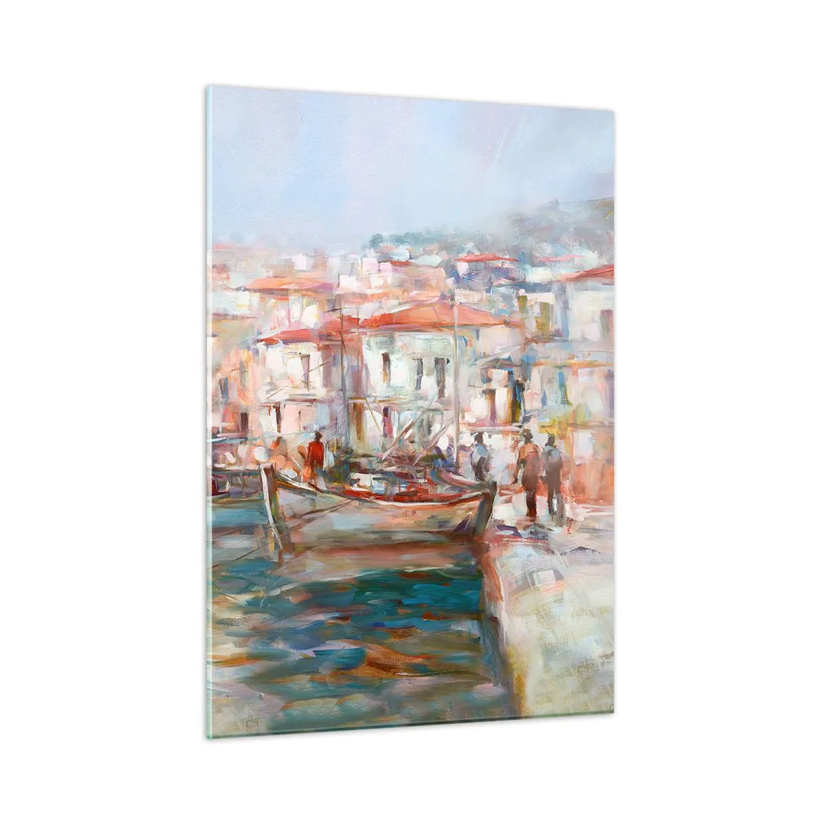 Quadro em vidro - Férias em pastel - 50x70 cm