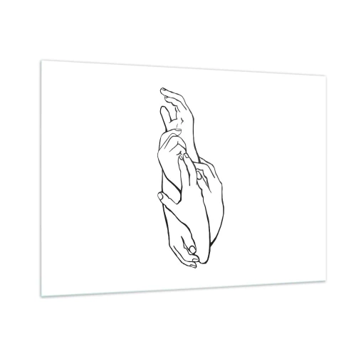 Quadro em vidro - Bom toque - 100x70 cm