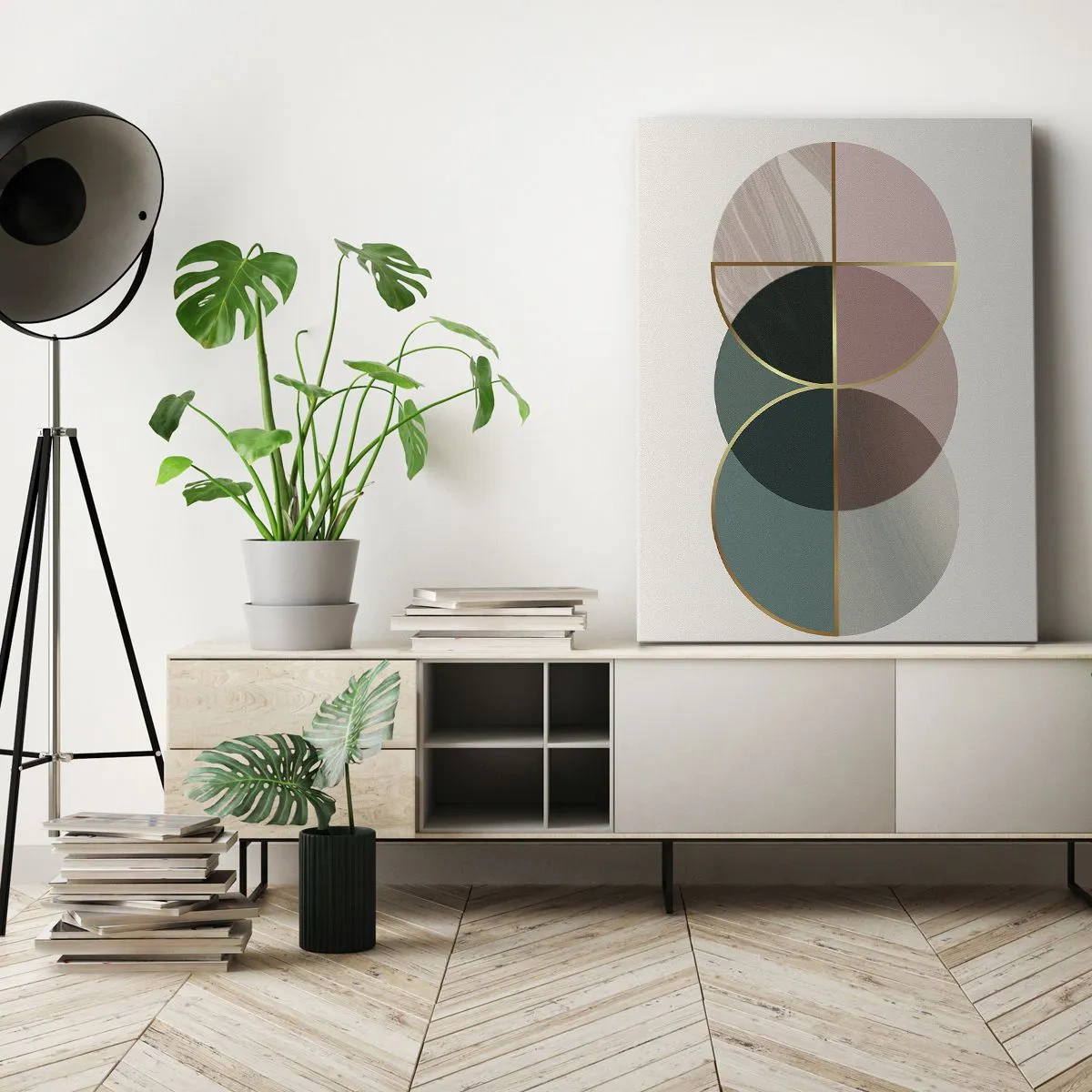 Quadro em tela - Círculo entre círculos… - 50x70 cm