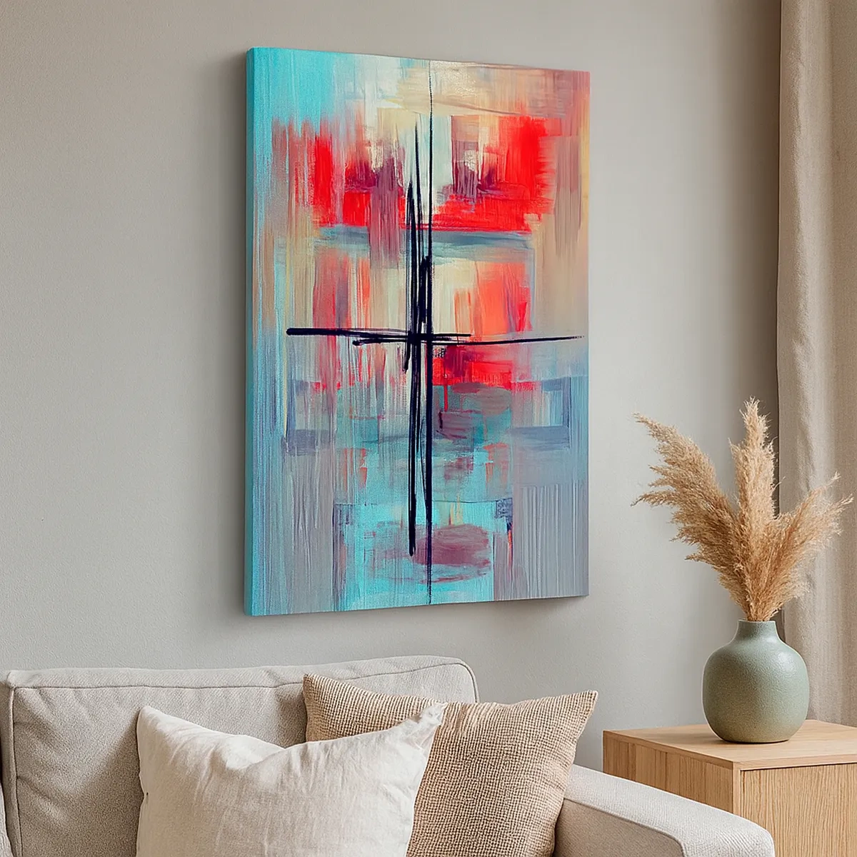 Quadro em tela - Uma paisagem numa dimensão desconhecida - 50x70 cm