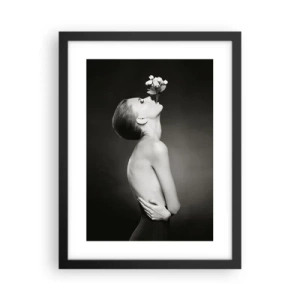 Pôster com moldura preta - Elegância excêntrica - 30x40 cm
