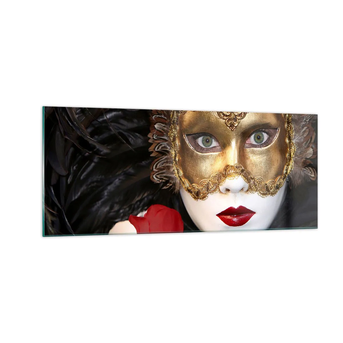 Quadro em vidro - Porque a vida é uma grande baile - 100x40 cm