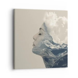 Quadro em tela - A beleza dos elementos da natureza - 30x30 cm