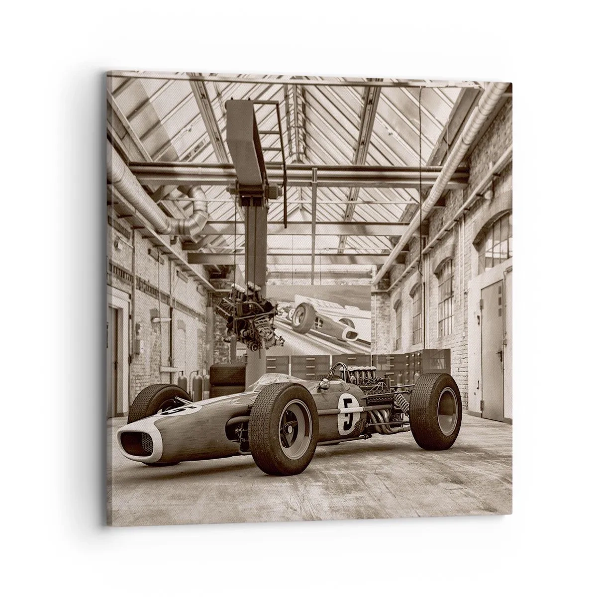 Quadro em tela - O descanso do vencedor - 70x70 cm