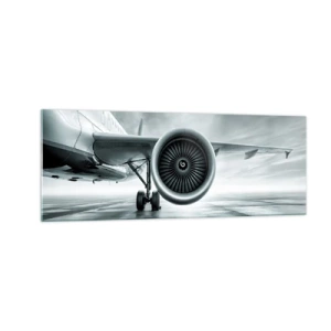 Quadro em vidro - Há poder! - 140x50 cm