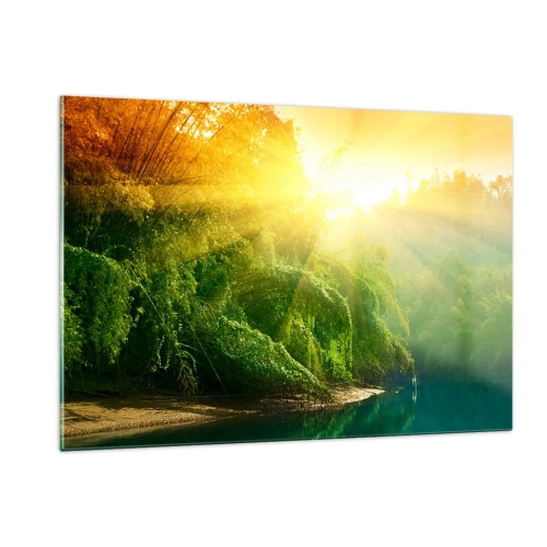 Quadro em vidro - Afogar-se ao sol e à sombra - 120x80 cm