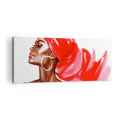 Quadro em tela - Há um vento que abre as narinas de um homem - 120x50 cm