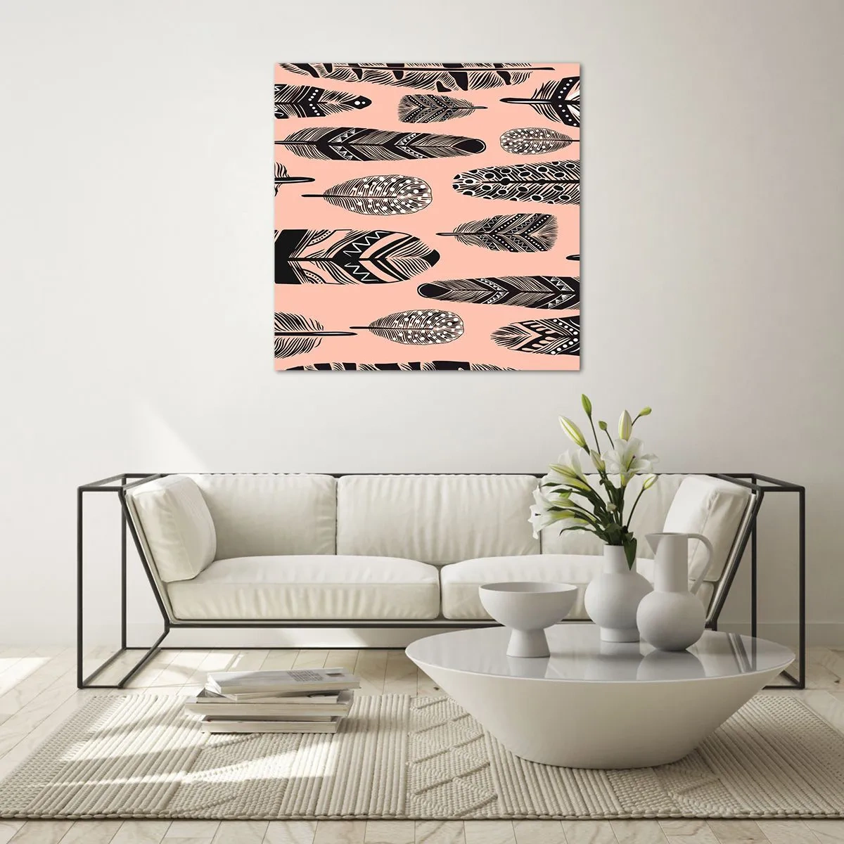 Quadro em vidro - Colecção Indiana - 70x70 cm