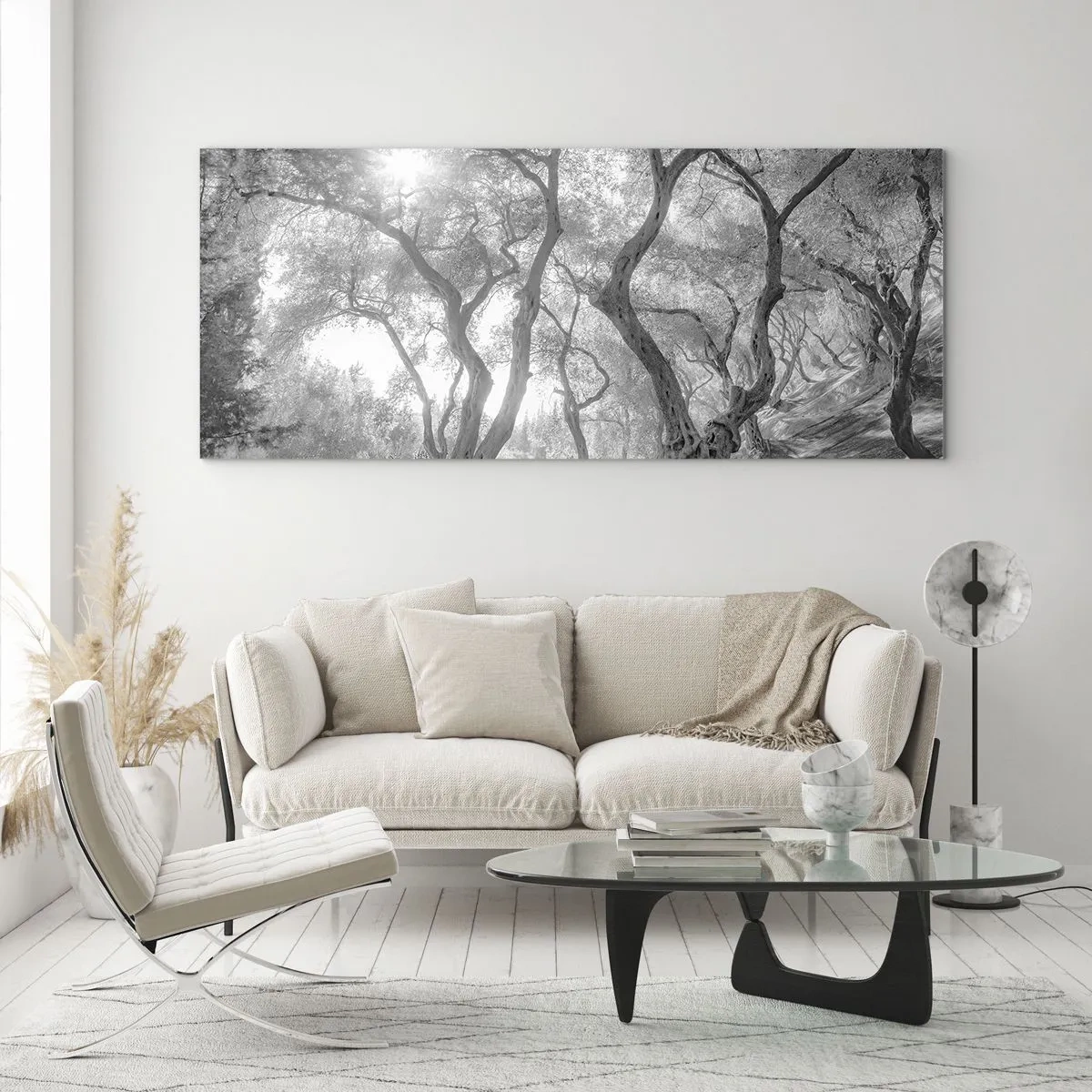 Quadro em vidro - No olival - 120x50 cm
