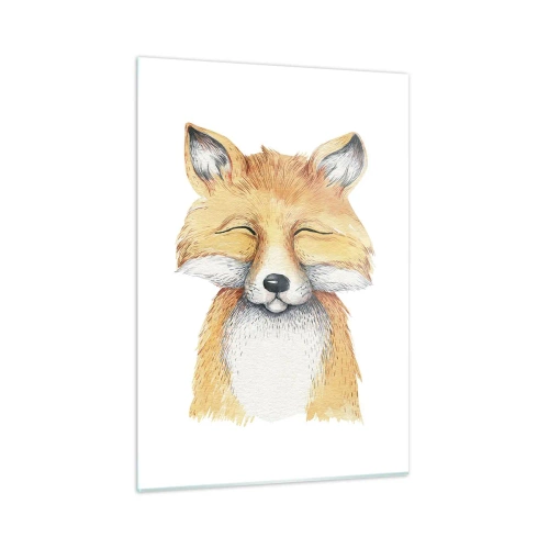 Quadro em vidro - Humor de raposa - 50x70 cm