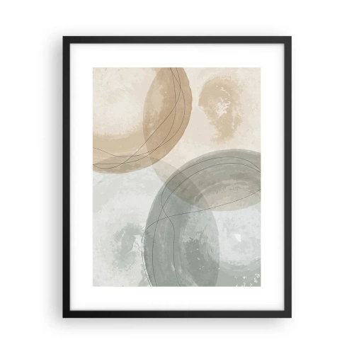 Pôster com moldura preta - Difusão de Mundos - 40x50 cm