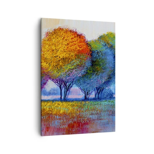 Quadro em tela - Um amontoado de cores lascivas - 50x70 cm