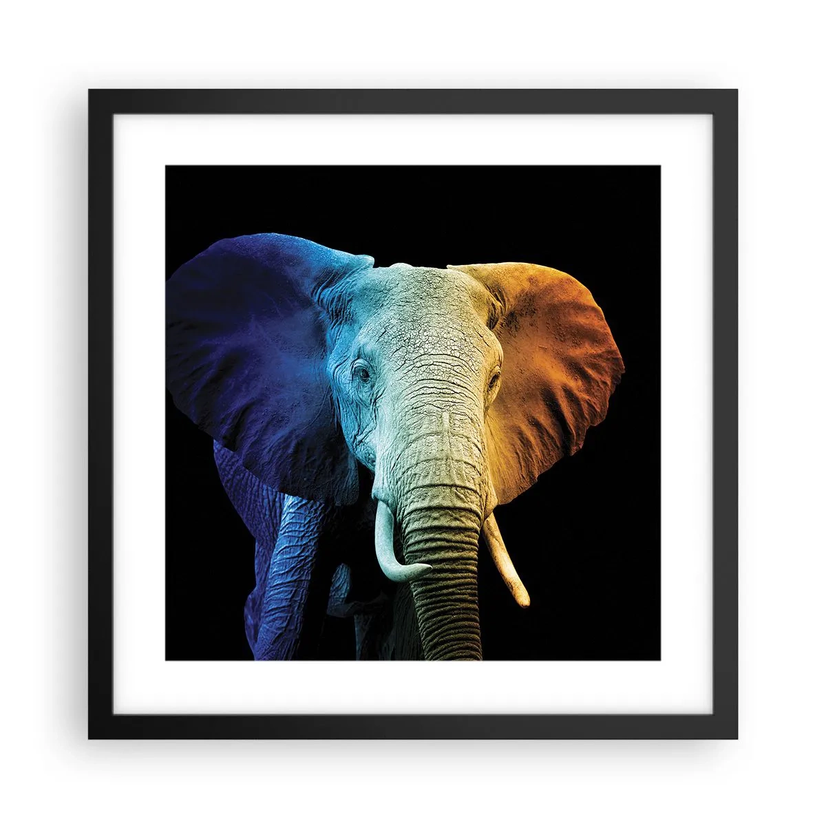 Pôster com moldura preta - Excêntrico, não esquisito - 40x40 cm