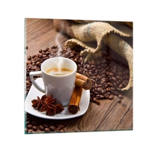 Quadro em vidro - Sabor e aroma picantes - 30x30 cm