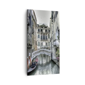 Quadro em tela - Há séculos em devaneio silencioso - 55x100 cm