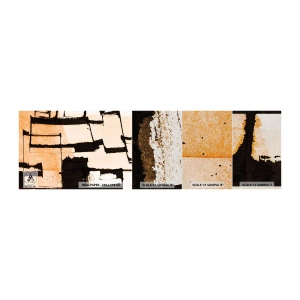 Amostra de papel de parede Premium Sand - No entanto, a ordem - Abstração, Pedaço, Pintura - 100x30 cm