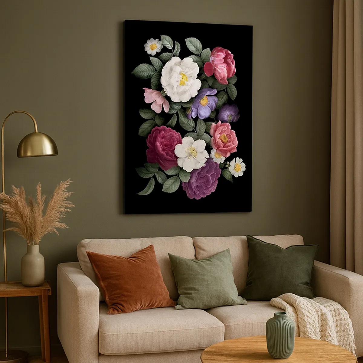 Quadro em tela - Do jardim inglês - 50x70 cm