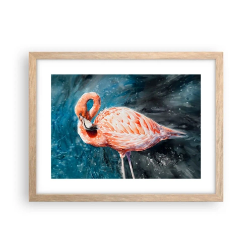 Pôster com moldura de carvalho claro - Decorativo por natureza - 40x30 cm