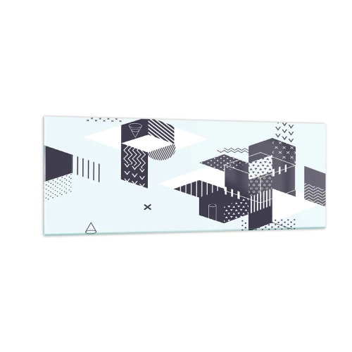 Quadro em vidro - Na alma de um matemático - 140x50 cm