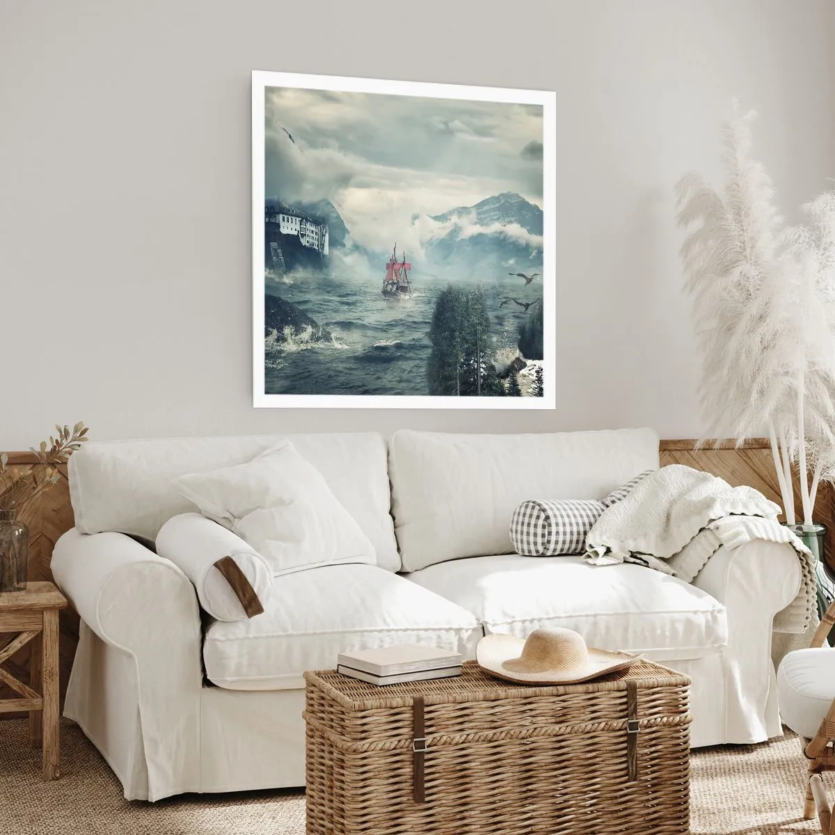 Pôster - Nas águas mágicas - 40x40 cm