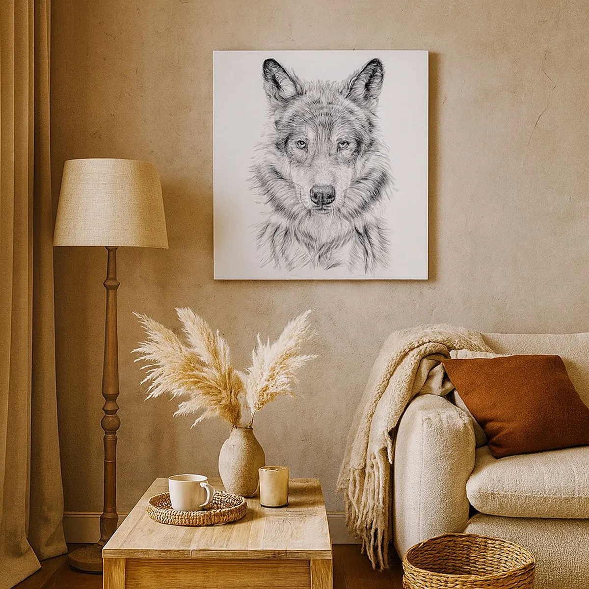 Quadro em tela - Um líder nato - 30x30 cm