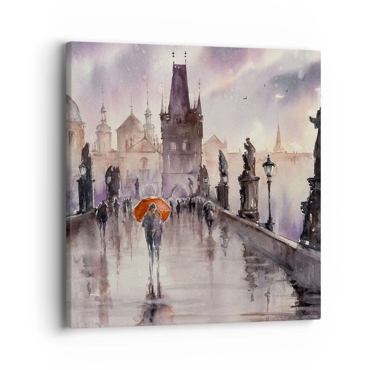 Quadro em tela - Pessoas não mudam - 40x40 cm