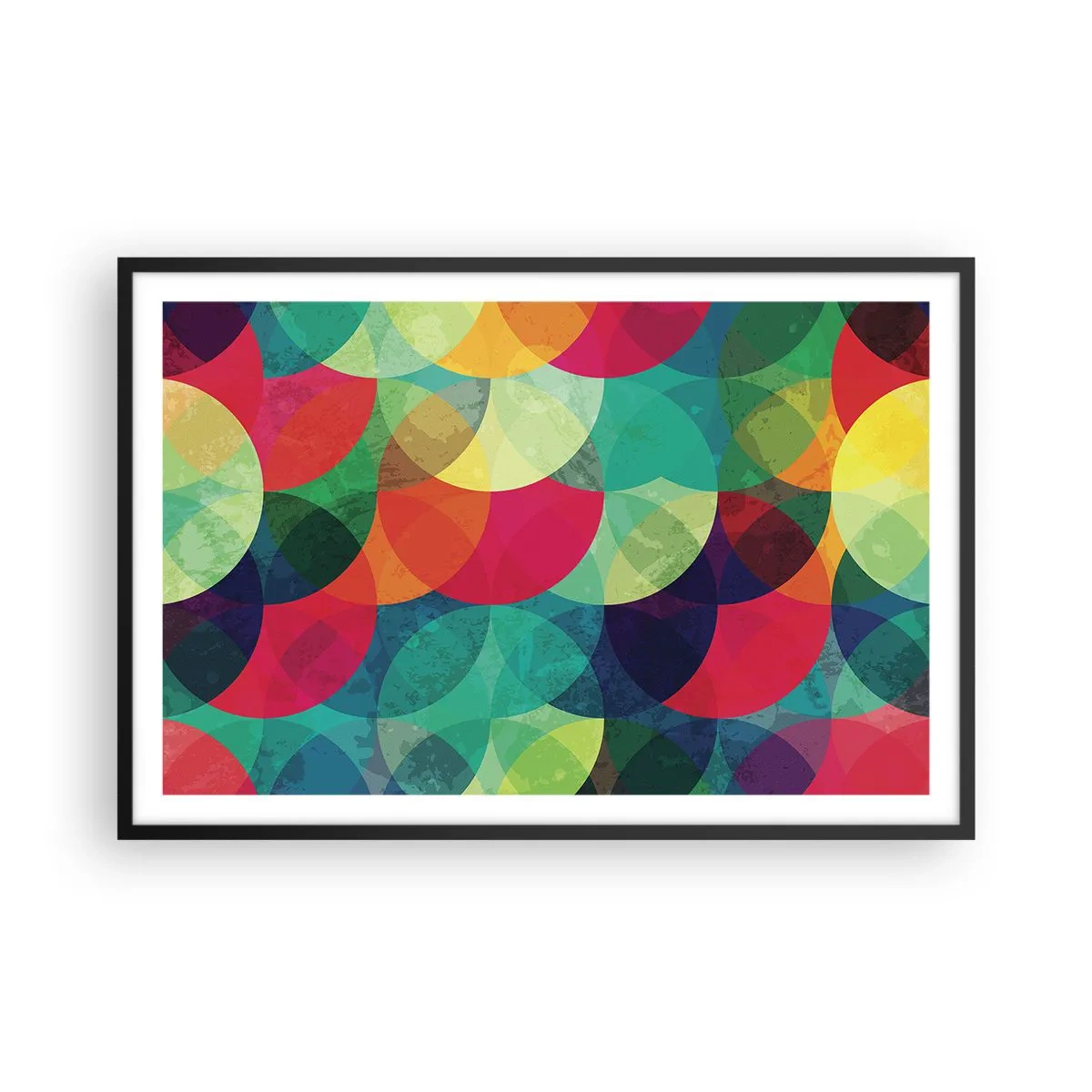Pôster com moldura preta - Ascensão às cores - 91x61 cm