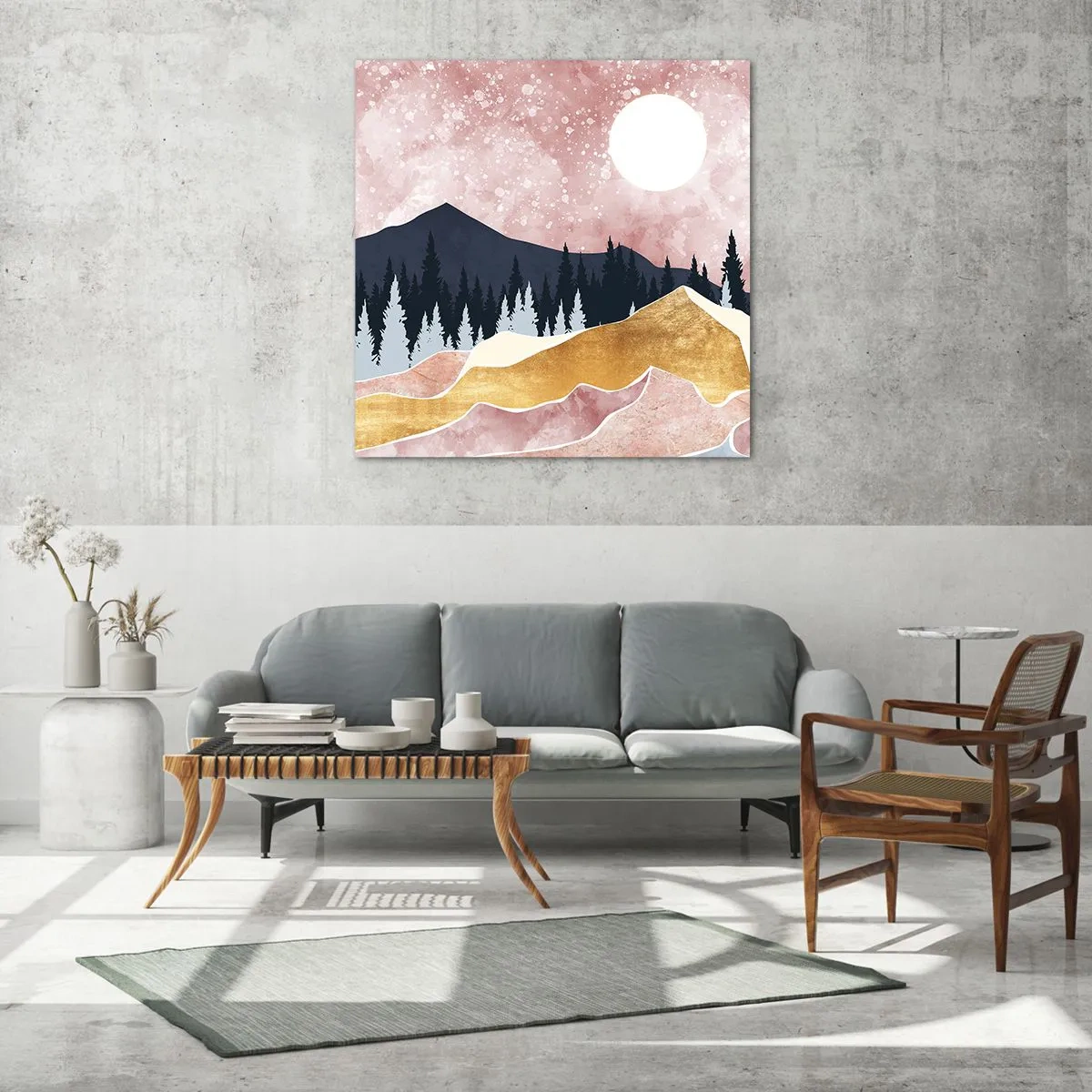 Quadro em vidro - Ronda Noturna - 40x40 cm