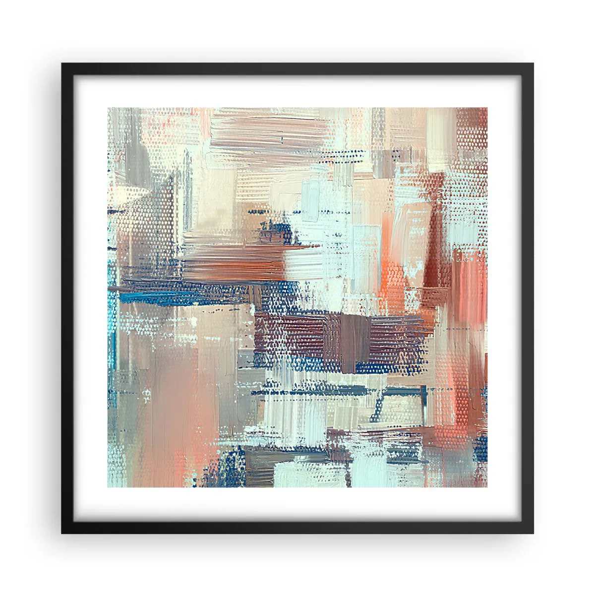 Pôster com moldura preta - Alcance a luz - 50x50 cm