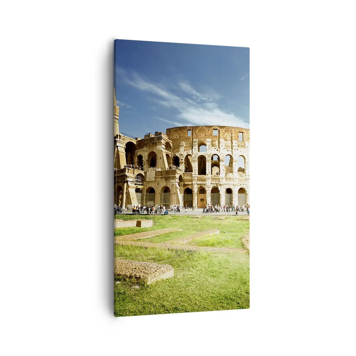 Quadro em tela - Ainda pode-se ouvir o barulho das armas - 55x100 cm