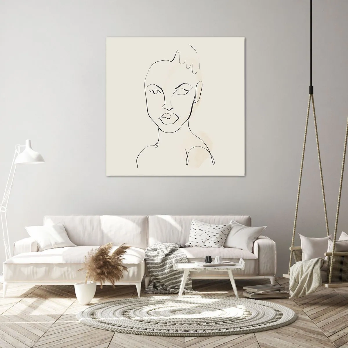 Quadro em tela - Esboço da sensualidade - 70x70 cm