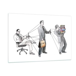 Quadro em vidro - Cada um tem o seu mestre - 120x80 cm