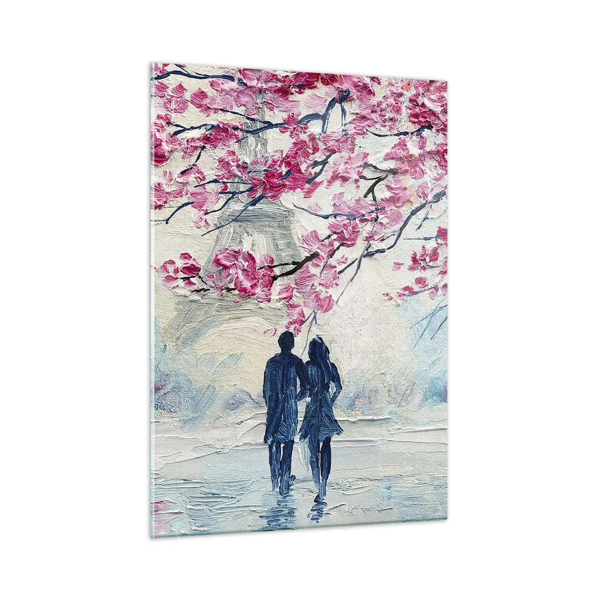 Quadro em vidro - Passeio romântico - 50x70 cm