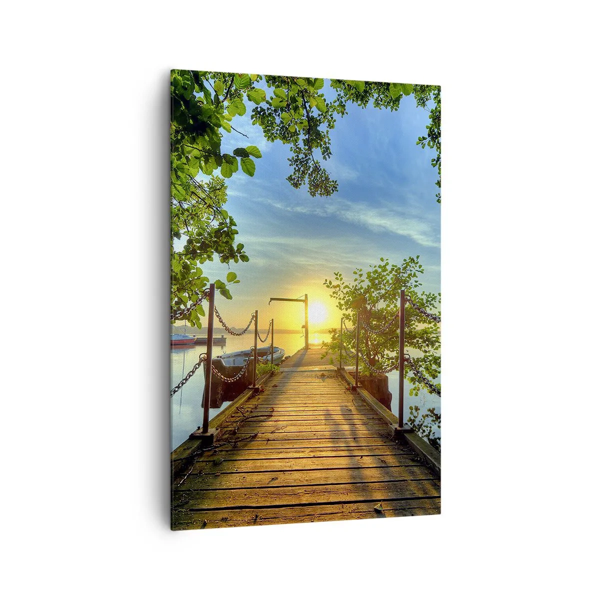 Quadro em tela - Oeste sobre a água - 80x120 cm