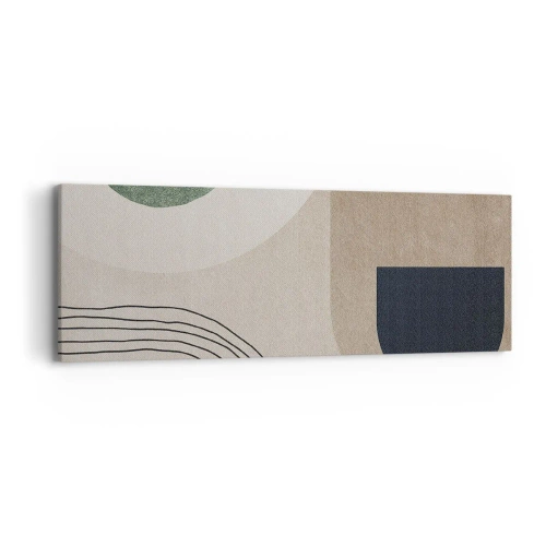 Quadro em tela - A gentileza do oval - 90x30 cm