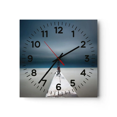 Relógio de parede - Relógio em vidro - Ao encontro do infinito - 30x30 cm