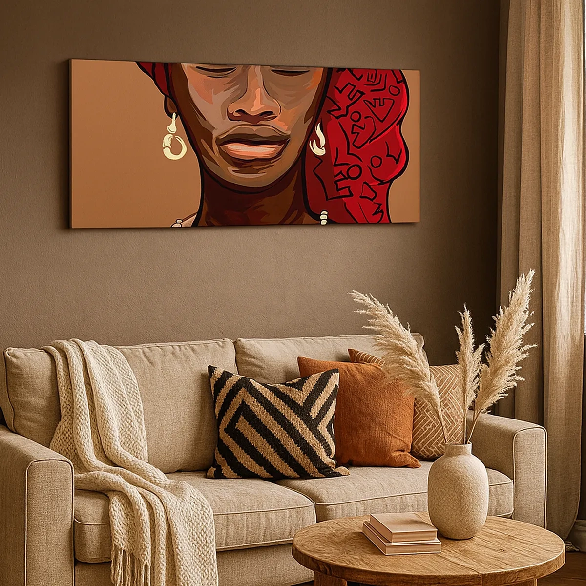 Quadro em tela - Vénus de Ébano - 30x30 cm