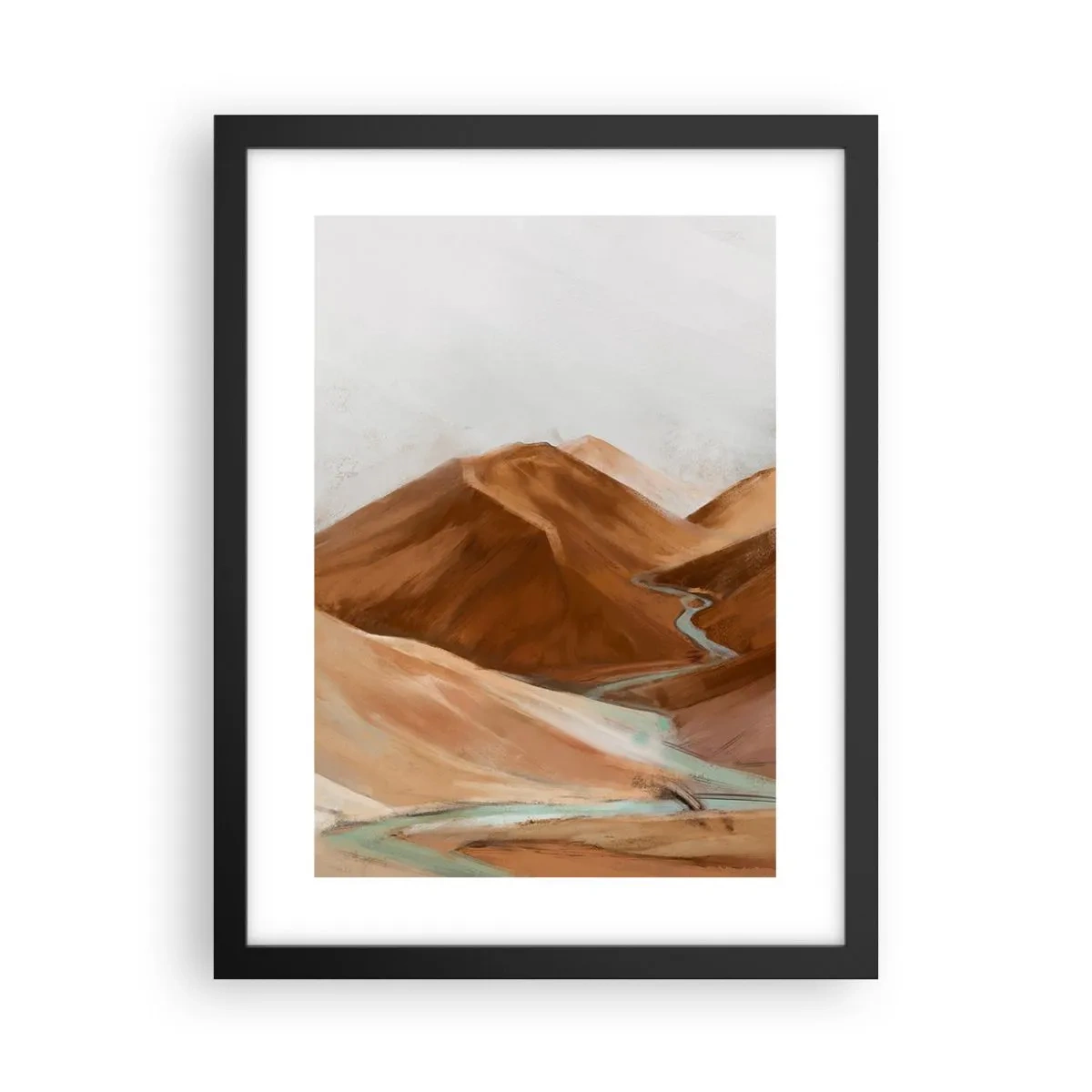 Pôster com moldura preta - Para a fonte - 30x40 cm